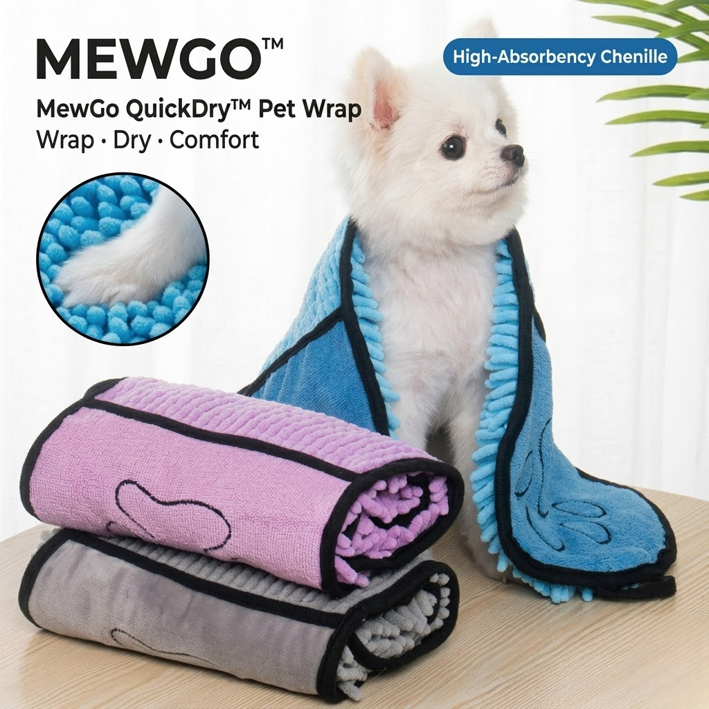 MewGo QuickDry™ Pet Wrap
