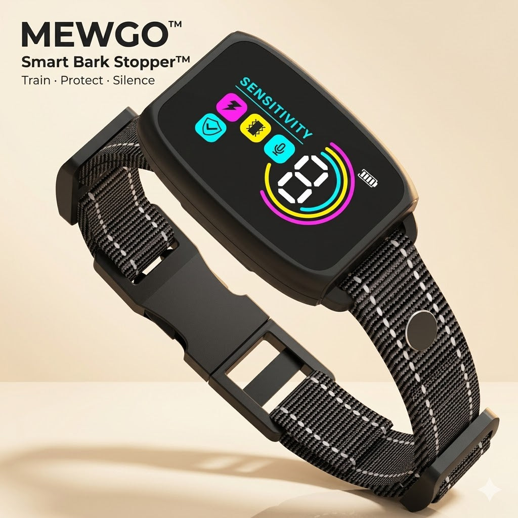 MewGo Smart Bark Stopper Collar
