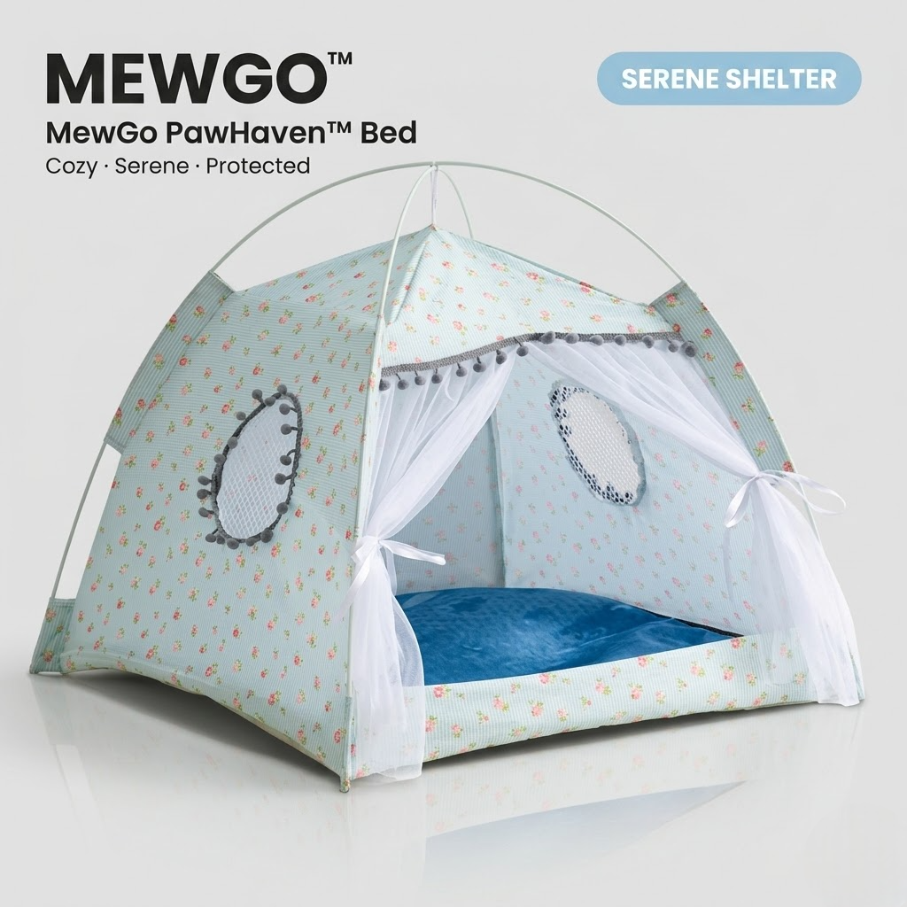 MewGo PawHaven™ Bed