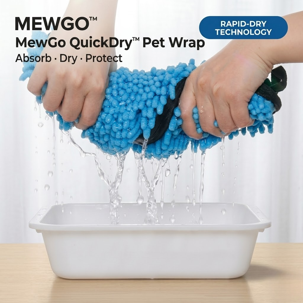 MewGo QuickDry™ Pet Wrap