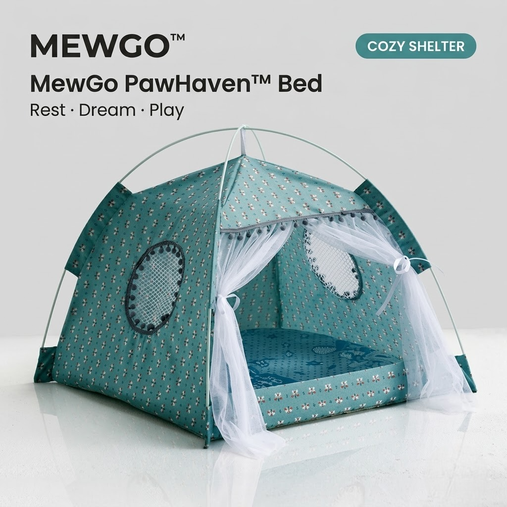 MewGo PawHaven™ Bed
