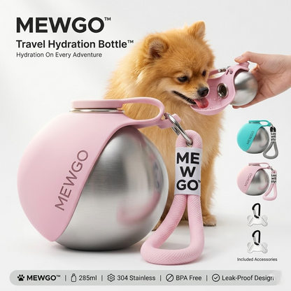 Mewgo 2 in 1 Travel Hydration Bottle™